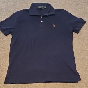 Polo by Ralph Lauren Men's Dark Blue Polo Shirt